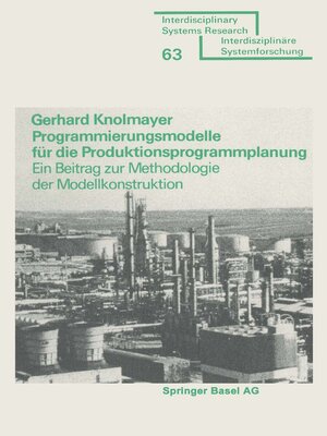 cover image of Programmierungsmodelle für die Produktionsprogrammplanung